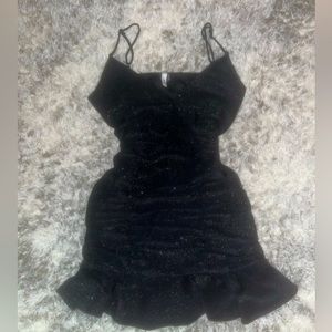 glittery black Glam dress, size medium